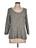 Eileen Fisher Metallic Silver Pullover Sweater Size L - photo 1