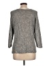 Eileen Fisher Metallic Silver Pullover Sweater Size L - photo 2