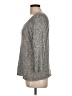 Eileen Fisher Metallic Silver Pullover Sweater Size L - photo 5