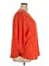 Investments 100% Polyester Orange 3/4 Sleeve Blouse Size 2X - photo 4