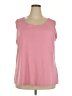 Ruby Rd. Pink Sleeveless T-Shirt Size 2X - photo 1