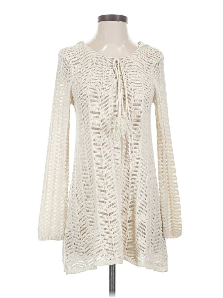 Pre-owned Elan Cardigan Sweater In Ivory