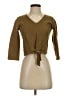 TeXTURE & THREAD Madewell 100% Cotton Brown 3/4 Sleeve Top Size XXS - photo 1