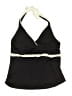 Lands' End Color Block Black Swimsuit Top Size 14 - 16 - photo 2