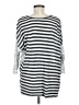 CAbi 100% Silk Silver 3/4 Sleeve Top Size M - photo 2