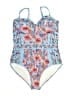 Boden Paisley Blue One Piece Swimsuit Size L - photo 1