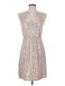 J.Crew 100% Viscose Metallic Silver Cocktail Dress Size 0 - photo 1