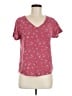 SO 100% Rayon Pink Short Sleeve Top Size M - photo 1