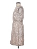 J.Crew 100% Viscose Metallic Silver Cocktail Dress Size 0 - photo 5