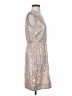 J.Crew 100% Viscose Metallic Silver Cocktail Dress Size 0 - photo 4