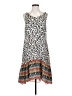 CAbi 100% Polyester Print Ivory Casual Dress Size S - photo 1