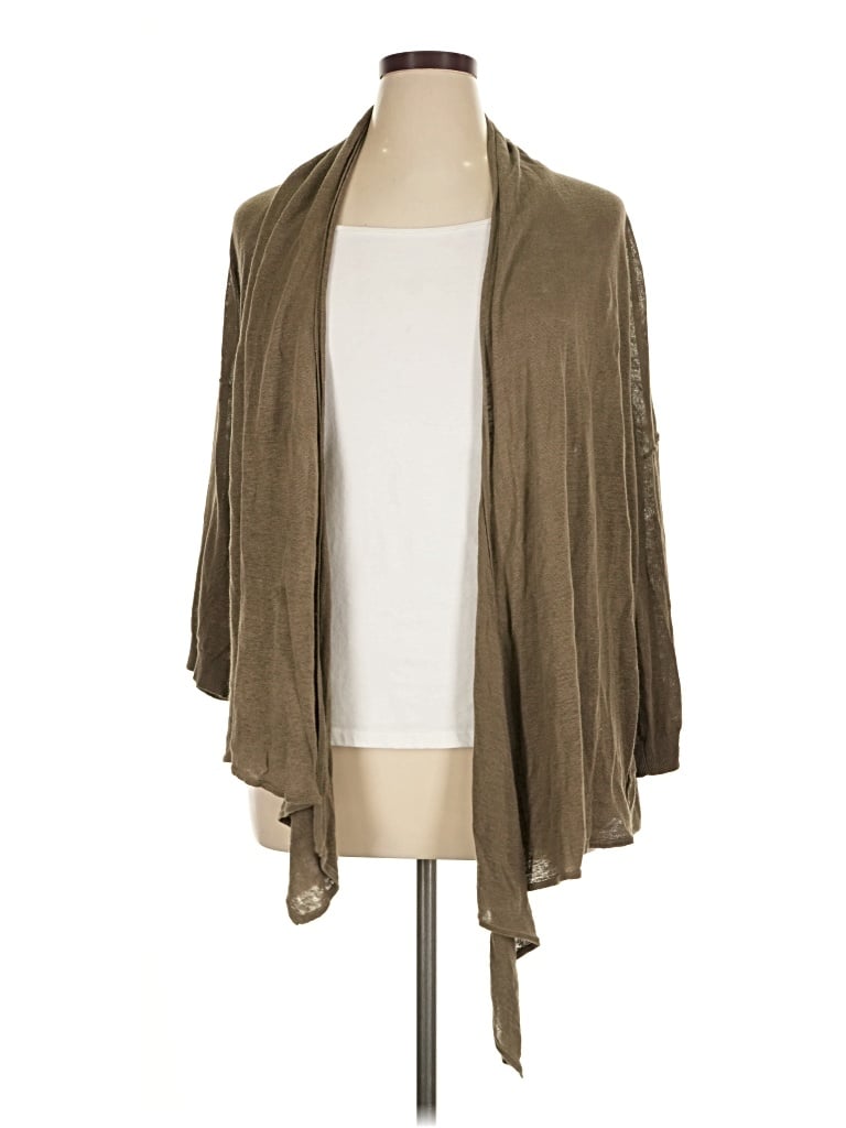 Pre-owned Ann Taylor Cardigan Sweater In Tan