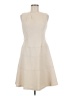 Anne Klein 100% Polyester Chevron-herringbone Ivory Casual Dress Size 6 - photo 1