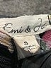 Emi & Joe Floral Black Short Sleeve Blouse Size S - photo 7