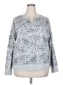 Ideology Animal Print Silver Pullover Sweater Size XXL - photo 1