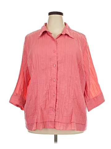 Cj Banks 3/4 Sleeve Button-Down Shirt (view 1)
