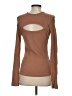 AGOLDE Brown Long Sleeve Top Size S - photo 2