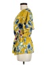 Sienna Sky 100% Polyester Yellow Short Sleeve Blouse Size M - photo 5