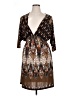 Relaxx by Exist Print Brown Cocktail Dress Size 1X - photo 1