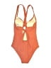 Kona Sol Graphic Orange One Piece Swimsuit Size S - photo 2