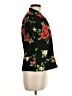 Royal Floral Black Short Sleeve Blouse Size M - photo 4