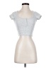 Cotton On Silver Short Sleeve Top Size XXS - photo 1