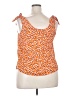 SO 100% Polyester Orange Sleeveless Blouse Size XXL - photo 2