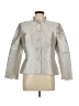 Lafayette 148 New York Metallic Silver Jacket Size 12 - photo 1