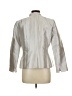 Lafayette 148 New York Metallic Silver Jacket Size 12 - photo 2