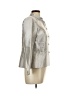 Lafayette 148 New York Metallic Silver Jacket Size 12 - photo 4
