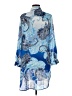 Chico's 100% Polyester Paisley Blue Casual Dress Size Med (1) - photo 2
