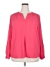 Charter Club 100% Polyester Pink Long Sleeve Blouse Size XXL - photo 1