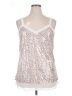 Modern Movement 100% Polyester Silver Sleeveless Blouse Size XL - photo 1