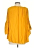 Feathers 100% Rayon Yellow 3/4 Sleeve Blouse Size S - photo 2