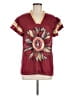 Unbranded Burgundy Short Sleeve Top Size M - photo 1