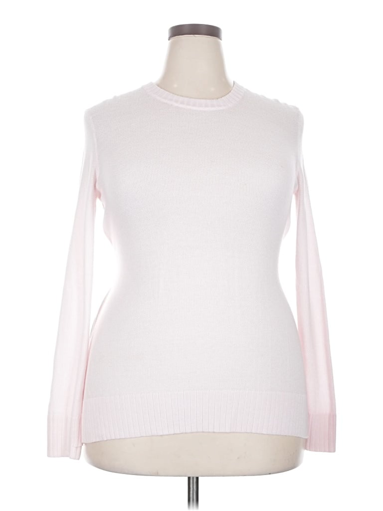 Pre-owned Lululemon Athletica Pullover Sweater In White