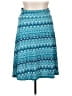 Lularoe Print Teal Casual Skirt Size XL - photo 1