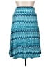 Lularoe Print Teal Casual Skirt Size XL - photo 2