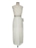 Mac Duggal 100% Polyester Silver Cocktail Dress Size 2 - photo 1