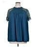 Torrid 100% Polyester Teal Short Sleeve Blouse Size 1X Plus (1) - photo 1