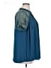 Torrid 100% Polyester Teal Short Sleeve Blouse Size 1X Plus (1) - photo 4
