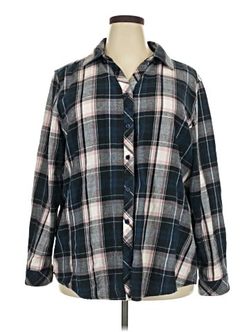 Great Northwest Indigo Long Sleeve Button-Down Shirt (view 1)
