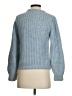 MNG Chevron-herringbone Blue Pullover Sweater Size XS - photo 2