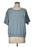 Hyfve Gray Blue Short Sleeve Top Size L - photo 1