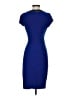 Cache Solid Blue Cocktail Dress Size S - photo 2
