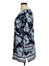 JM Collection Blue 3/4 Sleeve Blouse Size XL - photo 5