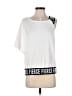 Soho White Short Sleeve Top Size M - photo 1