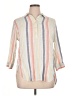 Intro Stripes Ivory 3/4 Sleeve Button-Down Shirt Size XL - photo 1