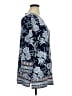 JM Collection Blue 3/4 Sleeve Blouse Size XL - photo 4