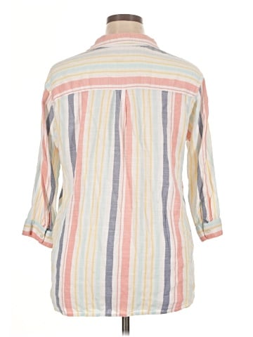 Intro 3/4 Sleeve Button-Down Shirt (view 2)